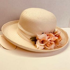NWT Yehasso New York Straw Inspo Medium Brim Hat